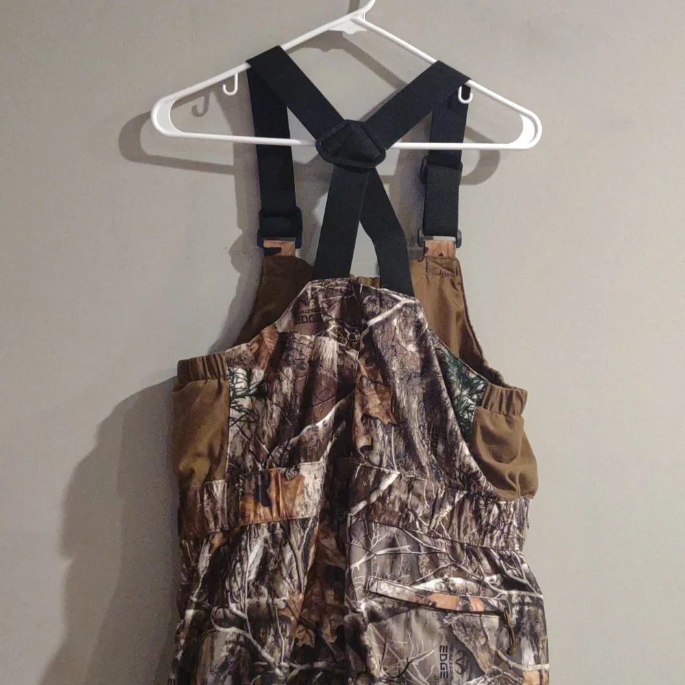 Lincoln‎ Outfitters Mens Medium Realtree Edge 2 Piece Camo Coat/Bib Overalls